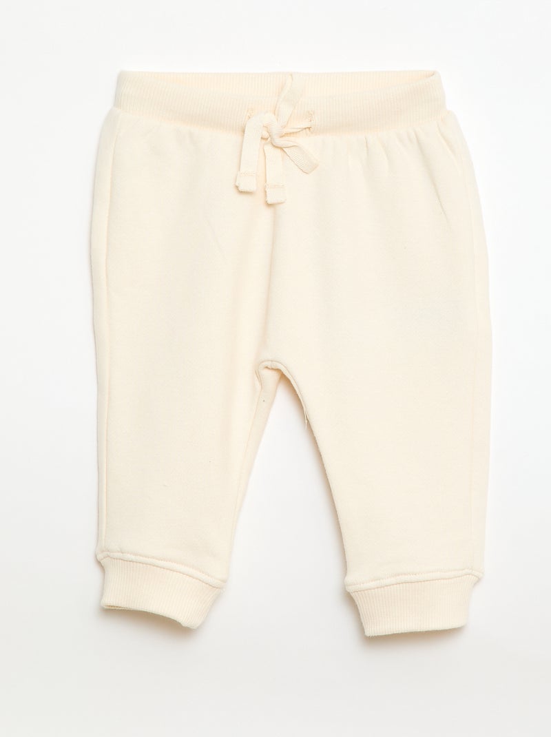 Ensemble sweat + jogging fantaisie Blanc - Kiabi