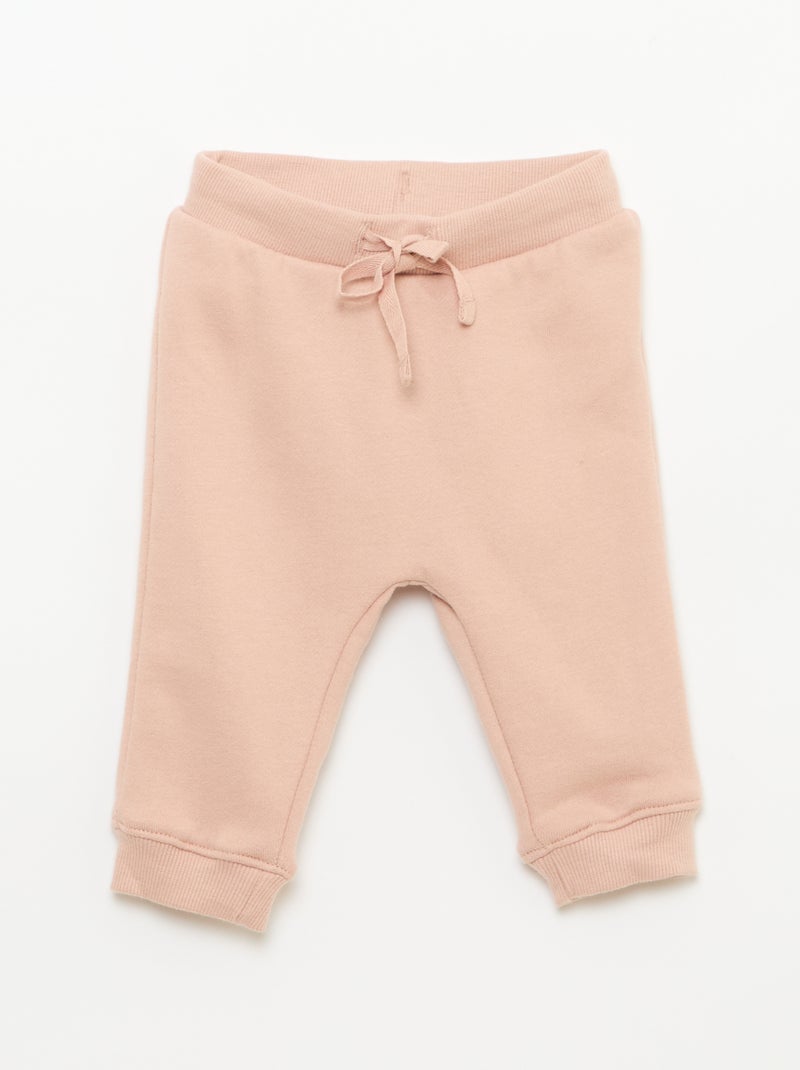 Ensemble sweat + jogging fantaisie Vieux rose - Kiabi