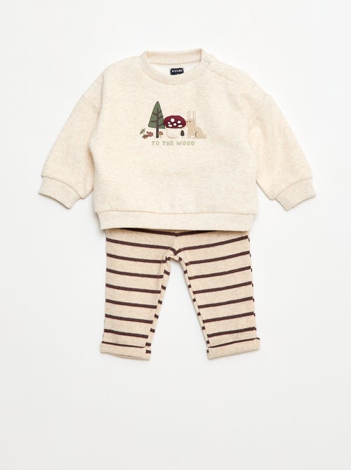 Ensemble sweat + legging animé - Kiabi