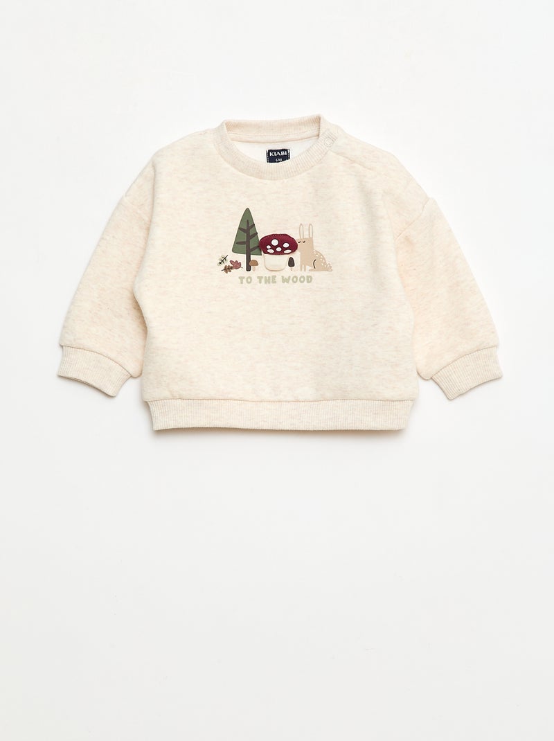 Ensemble sweat + legging animé Beige - Kiabi