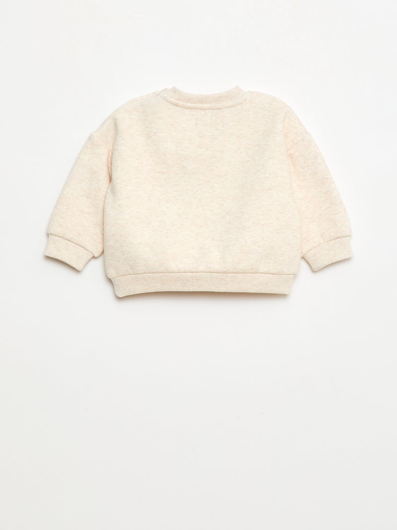 Ensemble sweat + legging animé Beige - Kiabi