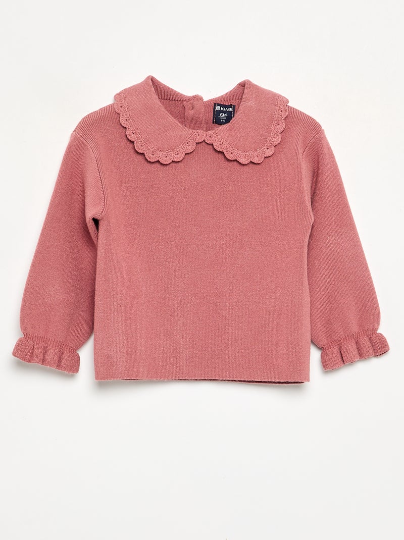 Ensemble sweat + legging en maille compact - 2 pièces Rose - Kiabi
