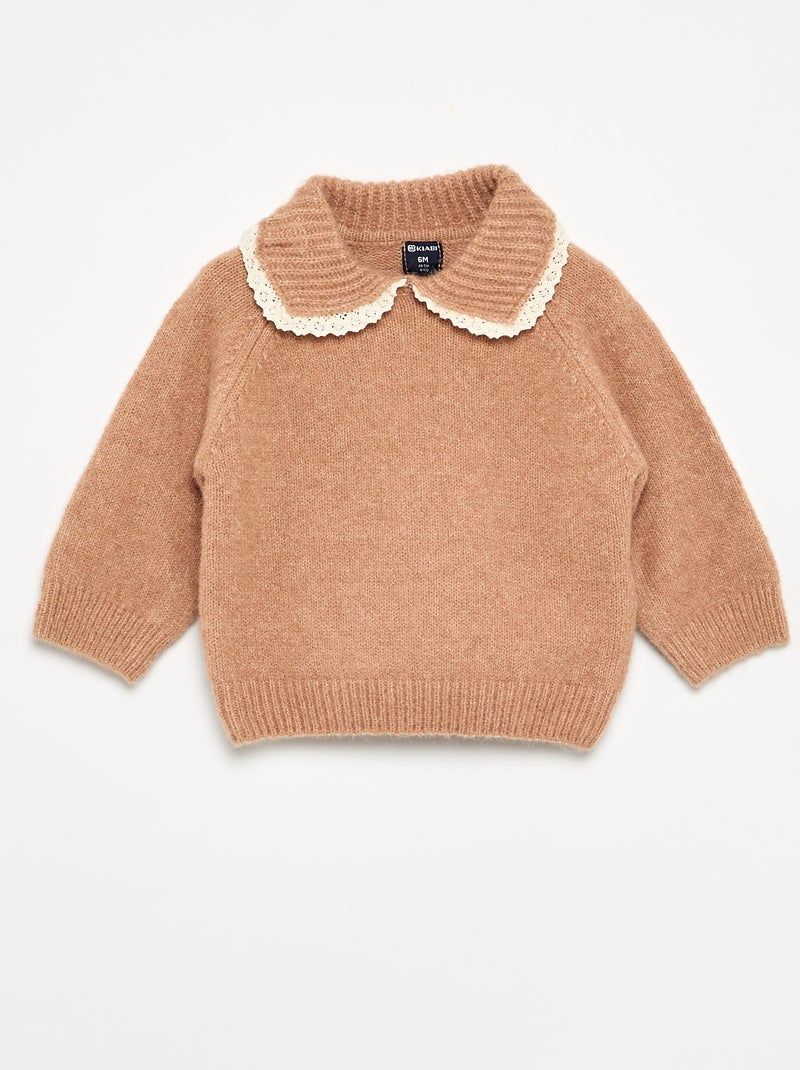 Ensemble sweat + legging en tricot - 2 pièces Beige - Kiabi