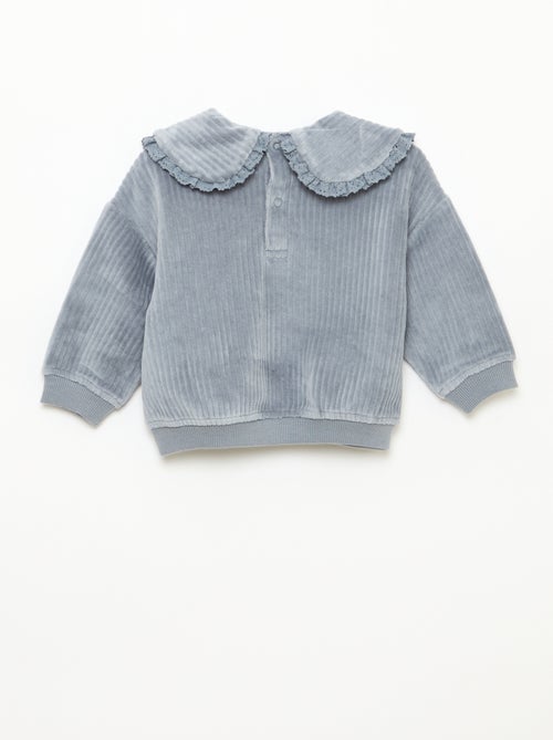 Ensemble sweat + pantalon en velours côtelé - Kiabi