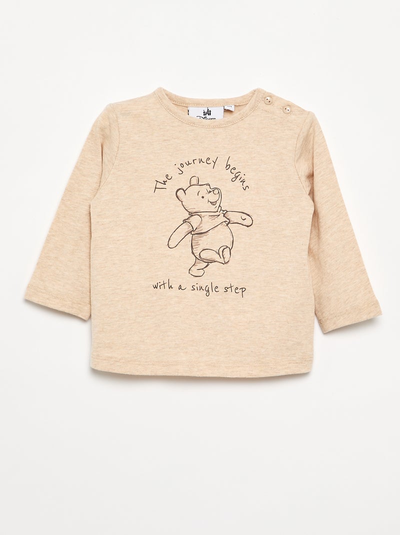 Ensemble sweat + t-shirt + pantalon 'Winnie' 'Disney' - 3 pièces Beige - Kiabi