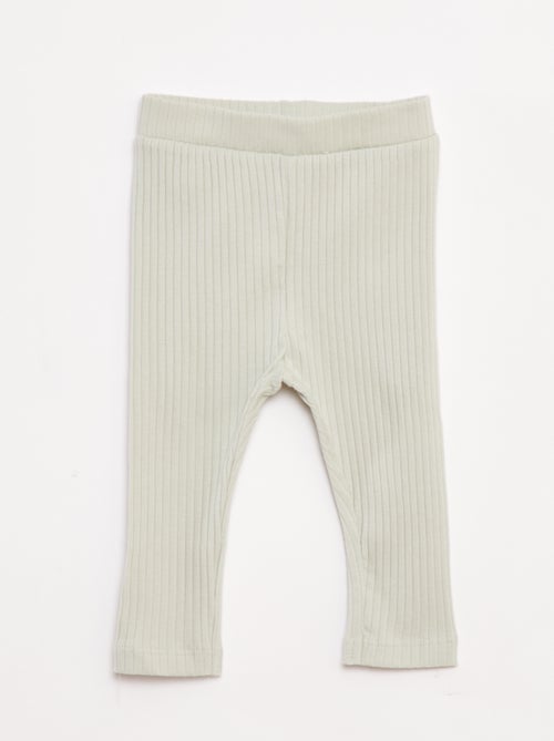 Ensemble t-shirt + legging côtelé - 2 pièces - Kiabi