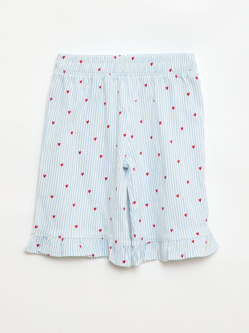 Ensemble t-shirt + pantalon - 2 poches Bleu - Kiabi