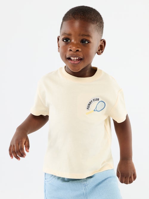 Ensemble t-shirt + pantalon en denim - 2 pièces - Kiabi