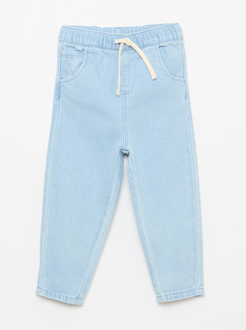 Ensemble t-shirt + pantalon en denim - 2 pièces Bleu - Kiabi