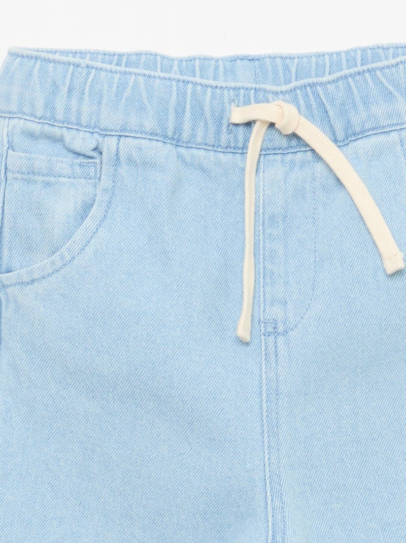 Ensemble t-shirt + pantalon en denim - 2 pièces Bleu - Kiabi