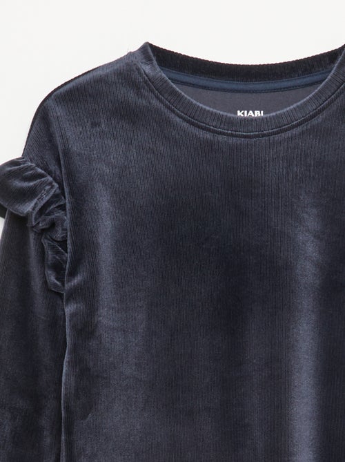 Ensemble t-shirt + pantalon en velours - 2 pièces - Kiabi