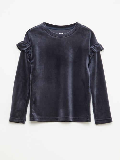 Ensemble t-shirt + pantalon en velours - 2 pièces - Kiabi