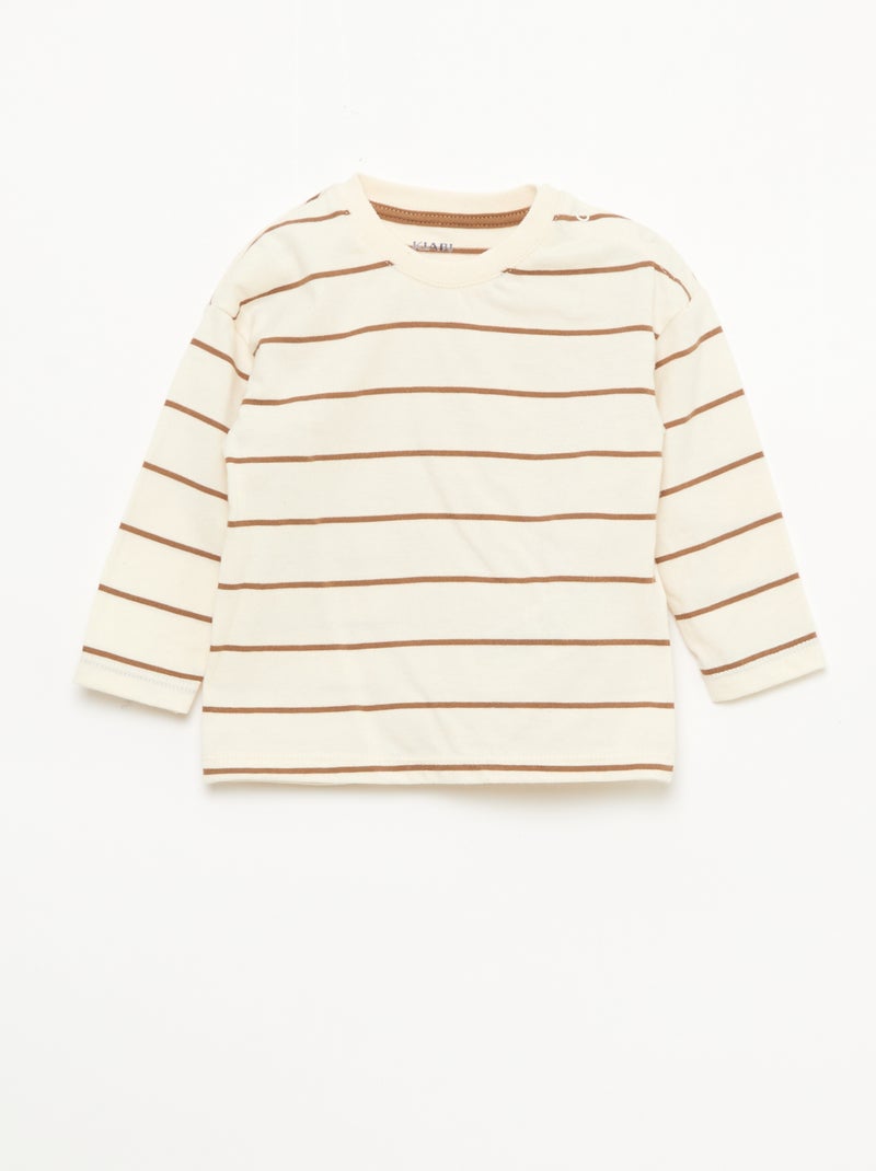 Ensemble t-shirt + salopette - 2 pièces Bleu - Kiabi