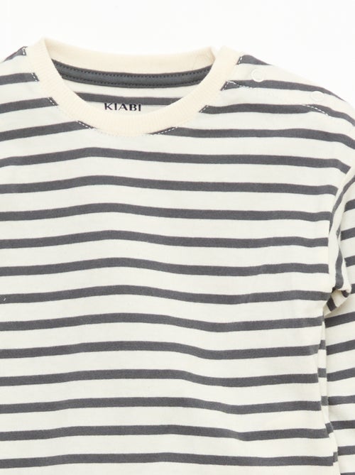 Ensemble t-shirt + salopette - 2 pièces - Kiabi