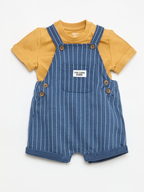 Ensemble t-shirt + salopette 'Disney' 'Le Roi Lion' - 2 pièces - Kiabi