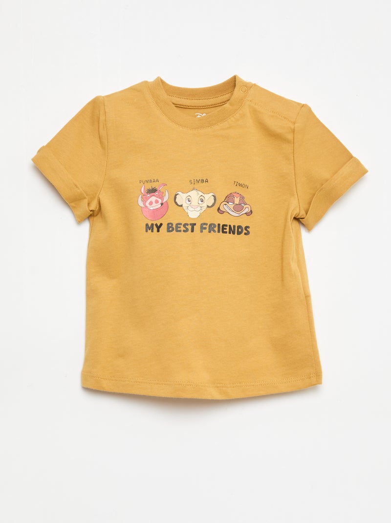 Ensemble t-shirt + salopette 'Disney' 'Le Roi Lion' - 2 pièces Jaune - Kiabi