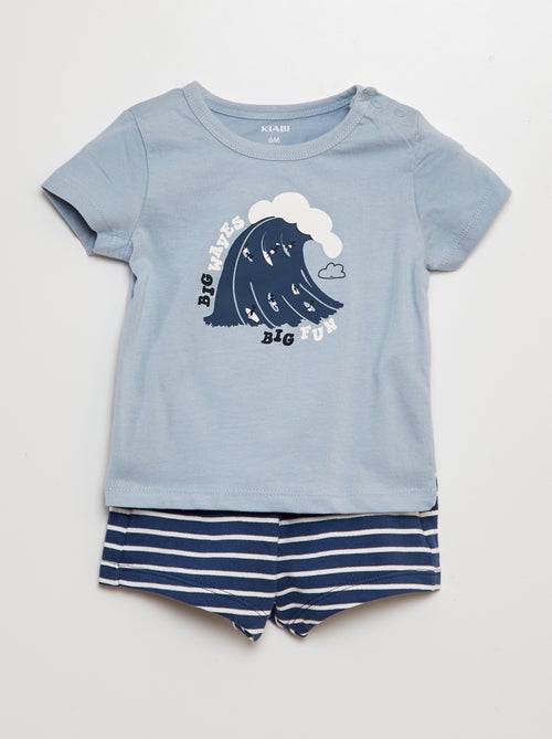 Ensemble t-shirt + short - 2 pièces - Kiabi
