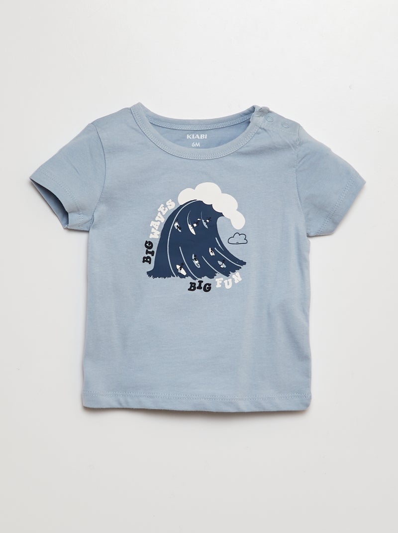 Ensemble t-shirt + short - 2 pièces BLEU - Kiabi