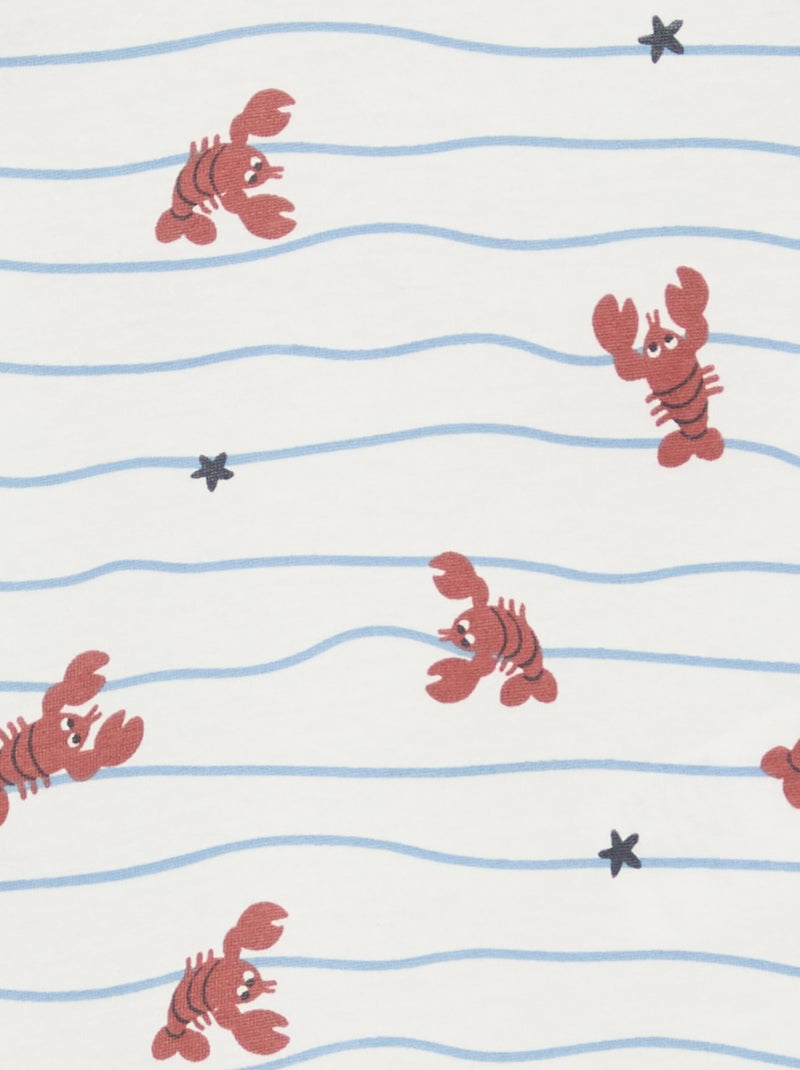 Ensemble t-shirt + short à motif - 2 pièces Beige - Kiabi