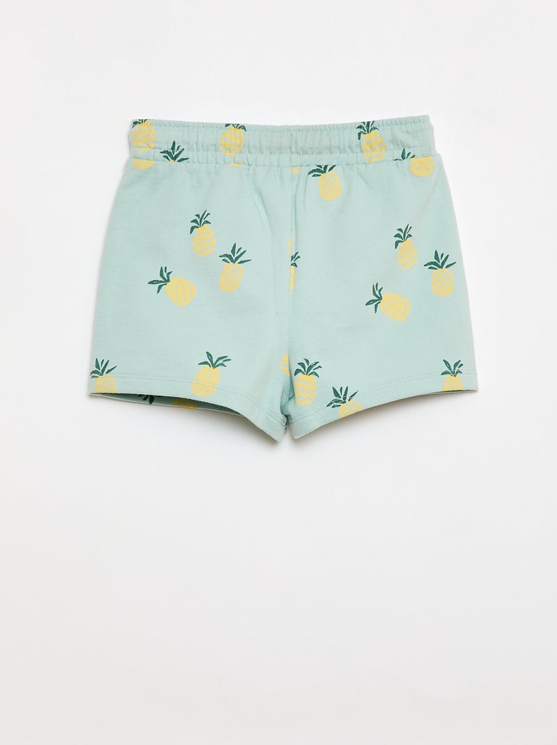 Ensemble t-shirt + short à motif - 2 pièces Bleu - Kiabi