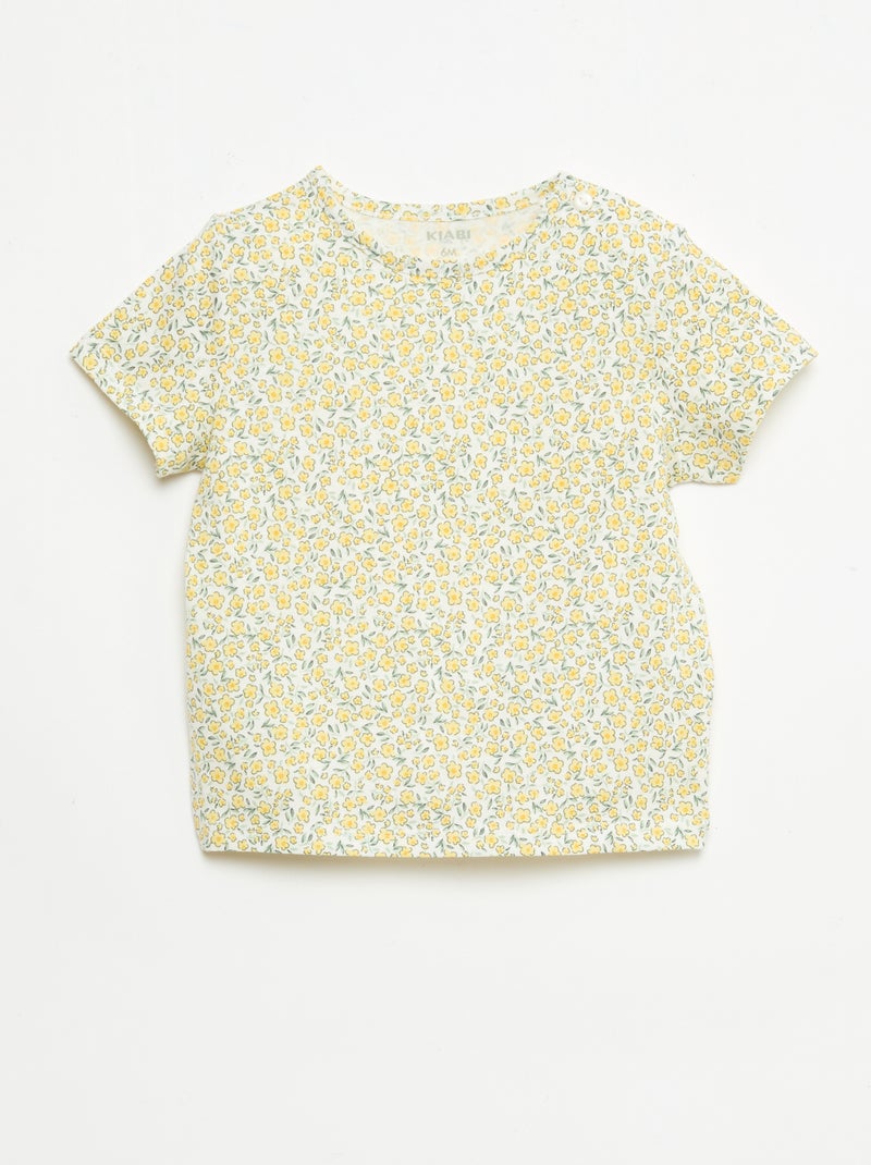 Ensemble T-shirt + short Blanc - Kiabi