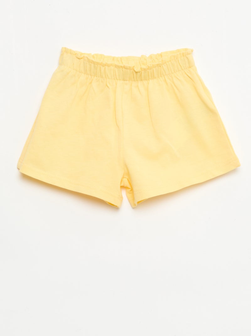 Ensemble T-shirt + short Blanc - Kiabi