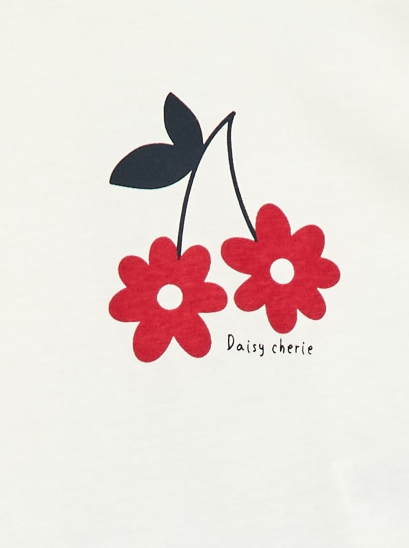 Ensemble T-shirt + short Blanc - Kiabi