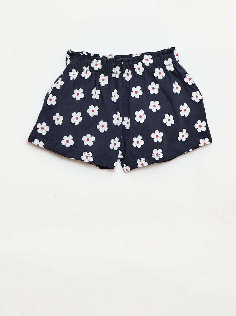 Ensemble T-shirt + short Blanc - Kiabi