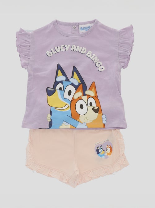 Ensemble t-shirt + short 'Bluey' - 2 pièces - Kiabi