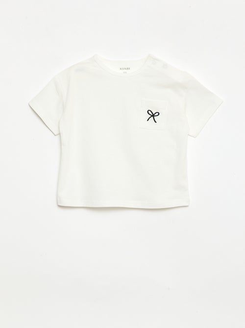 Ensemble T-shirt + short cycliste côtelé - 2 pièces - Kiabi