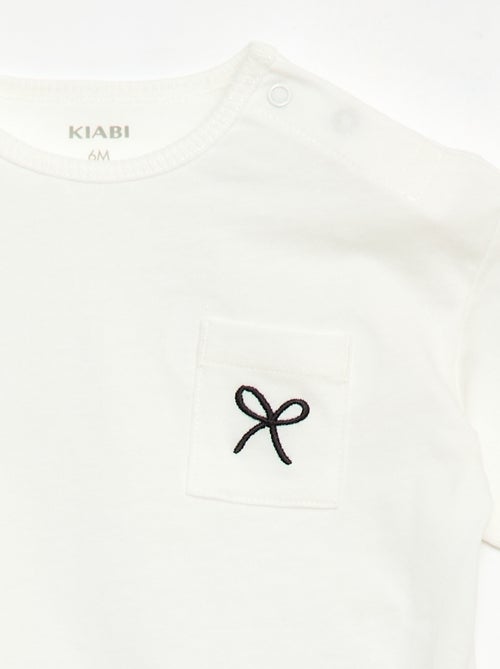 Ensemble T-shirt + short cycliste côtelé - 2 pièces - Kiabi