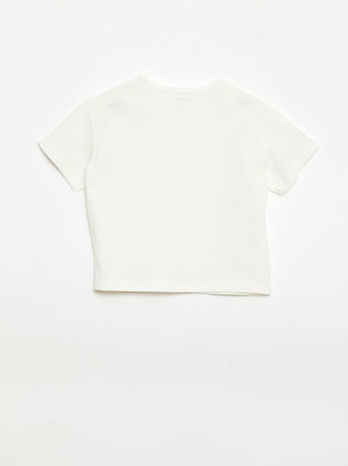 Ensemble T-shirt + short cycliste côtelé - 2 pièces - Kiabi