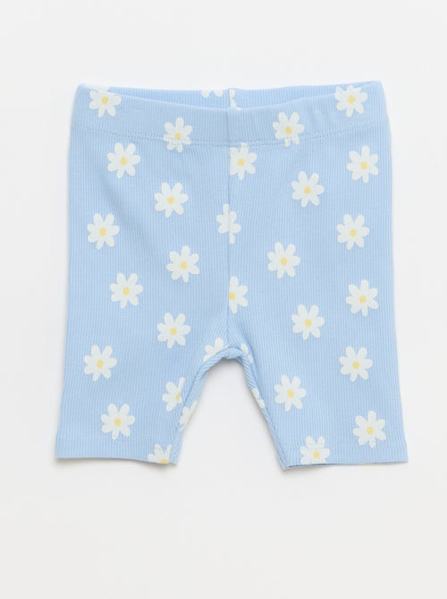 Ensemble T-shirt + short cycliste côtelé - 2 pièces - Kiabi