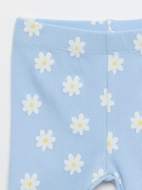 Ensemble T-shirt + short cycliste côtelé - 2 pièces - Kiabi