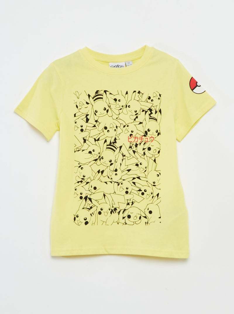 Ensemble t-shirt + short 'Pokemon' - 2 pièces Jaune - Kiabi