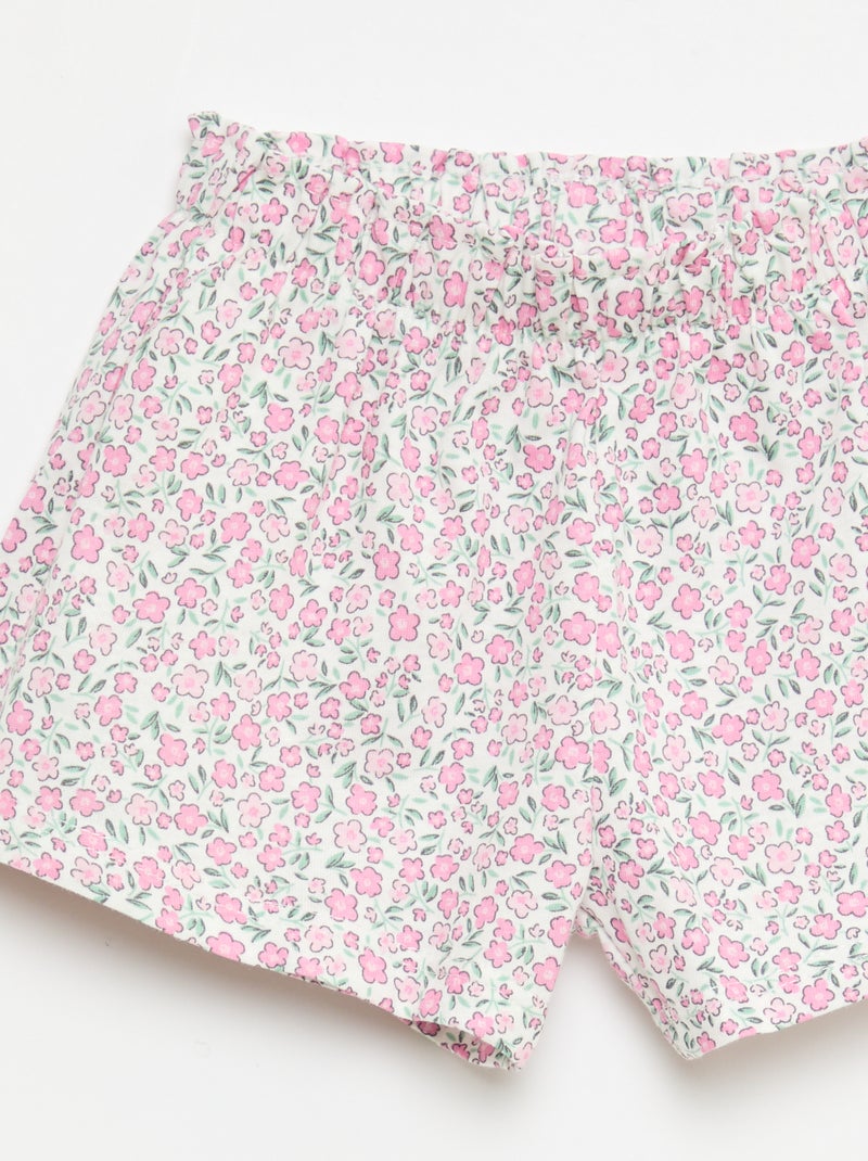 Ensemble T-shirt + short Rose - Kiabi