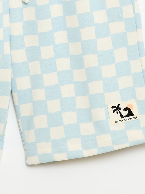 Ensemble t-shirt + short style damier - 2 pièces - Kiabi Ensemble t-shirt + short style damier - 2 pièces - Kiabi