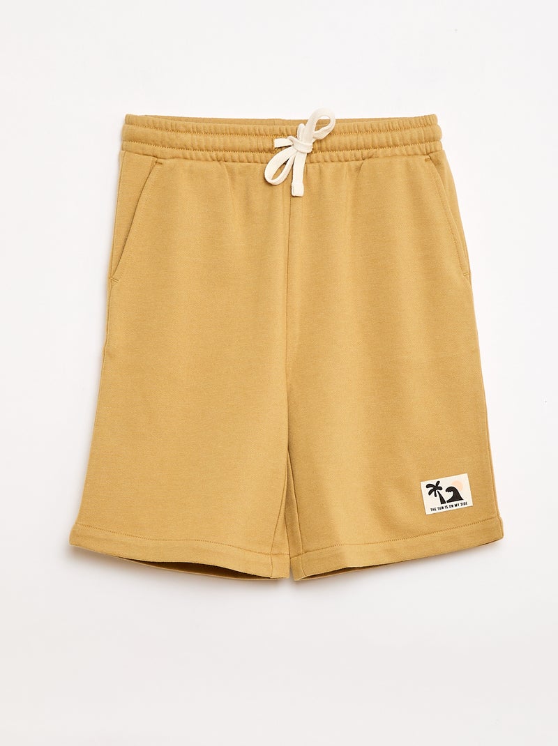 Ensemble t-shirt + short style damier - 2 pièces Jaune - Kiabi