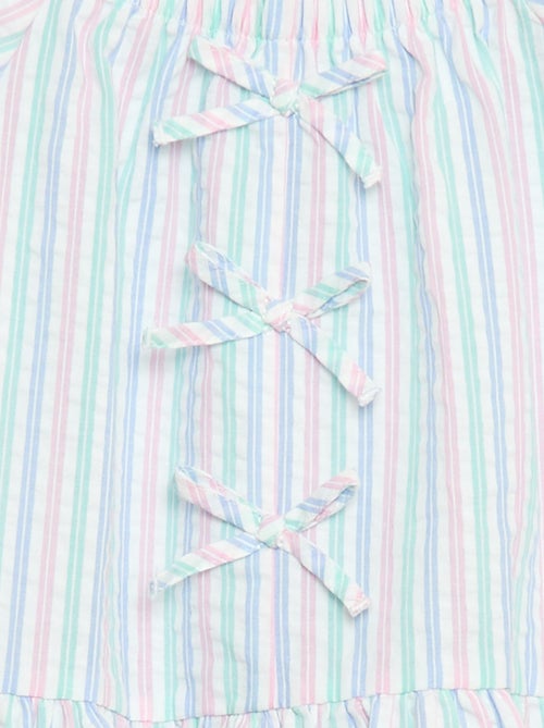 Ensemble top + pantalon avec détails en coton - Kiabi