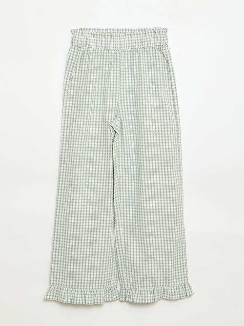 Ensemble top + pantalon avec détails en coton - Kiabi