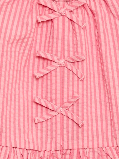 Ensemble top + pantalon avec détails en coton - Kiabi