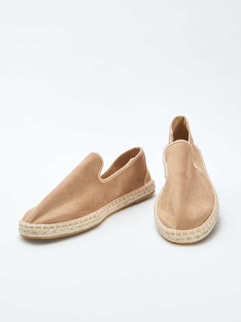 Espadrilles en suédine MARRON - Kiabi