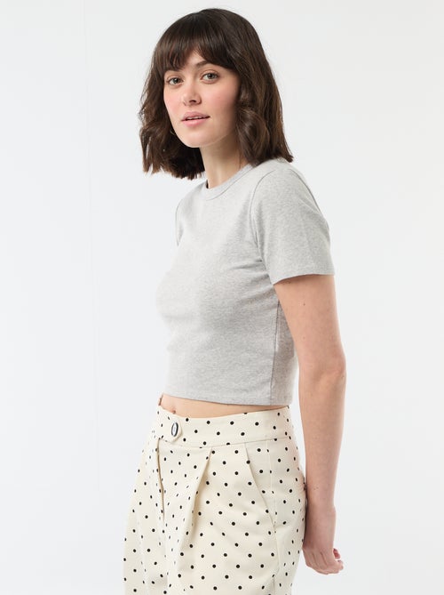 Essential Crop Top Tee - Kiabi