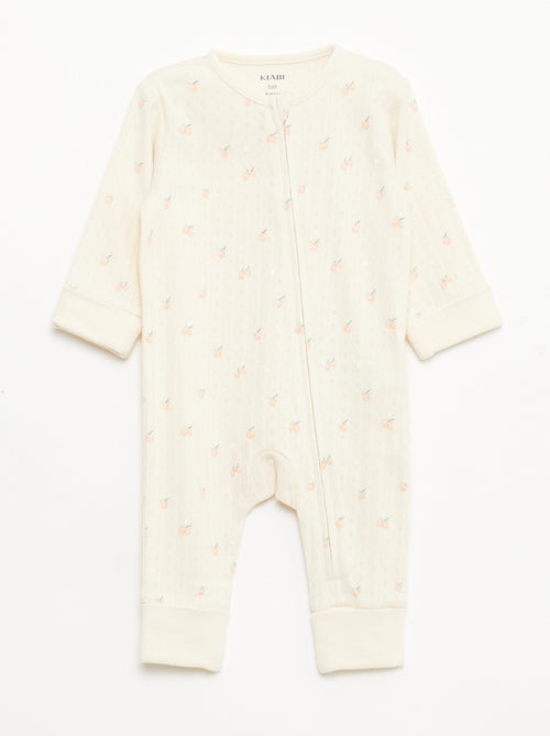 Evolutive Bodysuit + Ribbed Knit Sleepsuit Set - Kiabi