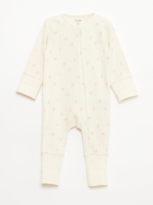 Evolutive Bodysuit + Ribbed Knit Sleepsuit Set - Kiabi
