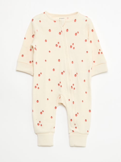 Evolutive Bodysuit + Ribbed Knit Sleepsuit Set - Kiabi