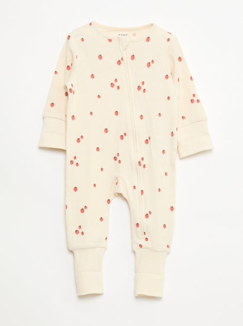 Evolutive Bodysuit + Ribbed Knit Sleepsuit Set - Kiabi