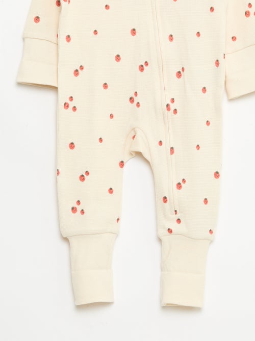 Evolutive Bodysuit + Ribbed Knit Sleepsuit Set - Kiabi