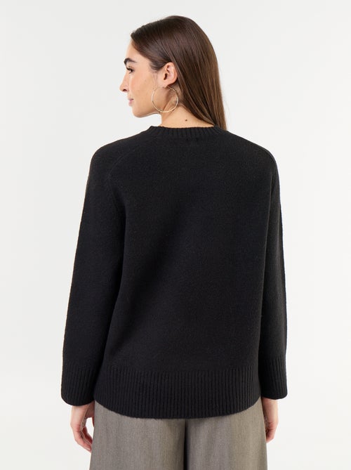 Extended marl knit sweater - Kiabi