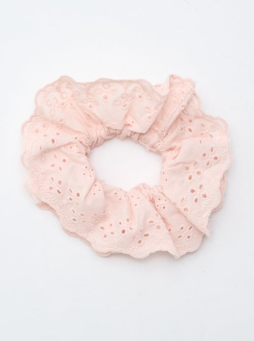 Eyelet Embroidery Scrunchie - Kiabi